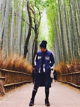 「RADICAL（RADICAL）のアイテム」を使った、徐煜豪Haoさん（メンズ・173cm）の春コーディネート