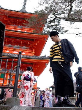 「NEXHYPE（ネックスハイプ）のアイテム」を使った、徐煜豪Haoさん（メンズ・173cm）の春コーディネート