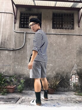 「NEXHYPE（ネックスハイプ）のアイテム」を使った、徐煜豪Haoさん（メンズ・173cm）の秋コーディネート