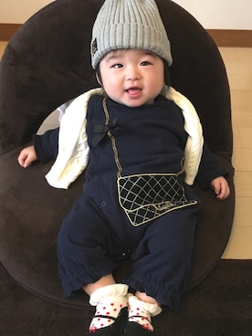 Nanaさん（キッズ・70cm）の春コーディネート