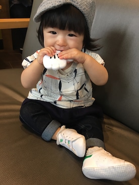 Nanaさん（キッズ・70cm）の秋コーディネート