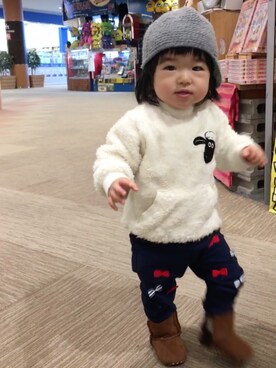 Nanaさん（キッズ・70cm）の冬コーディネート