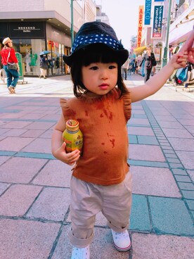 Nanaさん（キッズ・80cm）の夏コーディネート