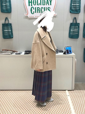 「MP STORE（エムピーストア）のアイテム」を使った、MP    WOMAN さん（レディース・164cm）の冬コーディネート