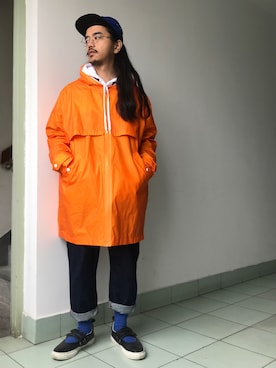 「buddy（バディ）のアイテム（シューズ）」を使った、子洋さん（メンズ・168cm）の春コーディネート