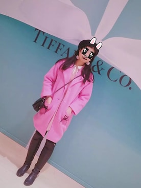 「Swankiss（スワンキス）のアイテム（ジャケット/アウター）」を使った、Lena丽娜酱さん（レディース・174cm）の春コーディネート