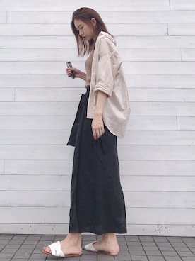「theory（セオリー）のアイテム（バッグ）」を使った、leiguoyueさん（レディース・168cm）の夏コーディネート