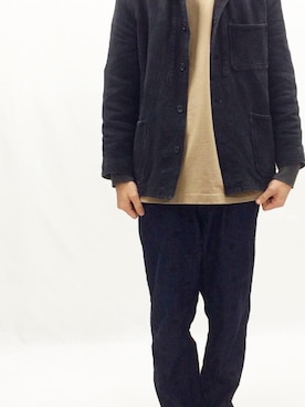 「BLUE BLUE（ブルーブルー）のアイテム（カバーオール）」を使った、memma818さん（メンズ・170cm）の春コーディネート
