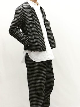 「SUNSEA（サンシー）のアイテム（ブルゾン）」を使った、memma818さん（メンズ・170cm）の春コーディネート