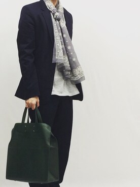 「Martin Margiela」｜「アイテム（スラックス）」を使った、memma818さん（メンズ・170cm）の春コーディネート