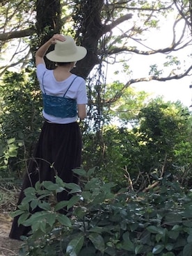 「夏秋ミックス」｜「アイテム（その他トップス）」を使った、nanamiさん（レディース・163cm）の秋コーディネート