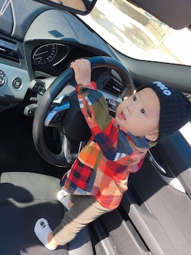 「オシャレパッソ」｜あおはママさん（キッズ・70cm）の秋コーディネート