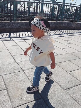 あおはママさん（キッズ・70cm）の冬コーディネート