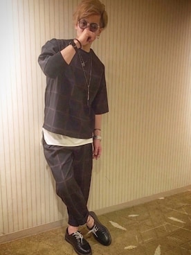 「けぇたポーズ」｜ke~た...さん（メンズ・177cm）の秋コーディネート
