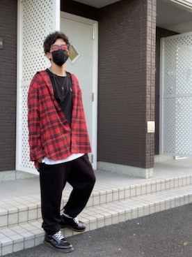 「DHOLIC（ディーホリック）のアイテム（トップス）」を使った、ke~た...さん（メンズ・177cm）の秋コーディネート