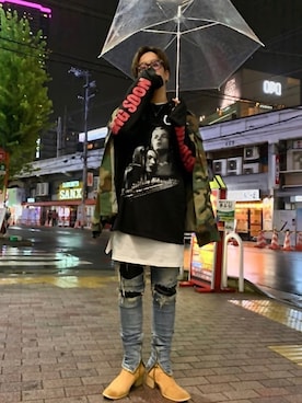 「DHOLIC（ディーホリック）のアイテム（トップス）」を使った、ke~た...さん（メンズ・177cm）の春コーディネート