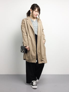 「LBC（エルビーシー）のアイテム（その他アウター）」を使った、natsumiさん（レディース・160cm）の冬コーディネート