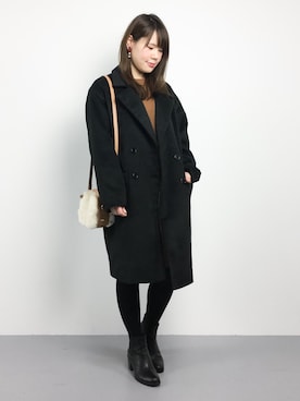 「DURAS（デュラス）のアイテム（その他アウター）」を使った、natsumiさん（レディース・160cm）の冬コーディネート