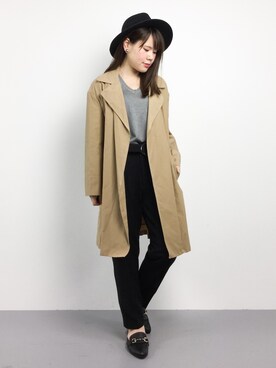 「HusHusH（ハッシュアッシュ）のアイテム（その他アウター）」を使った、natsumiさん（レディース・160cm）の冬コーディネート