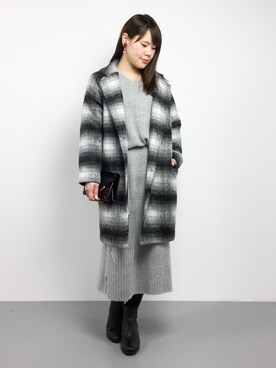 「夢展望（ユメテンボウ）のアイテム（その他アウター）」を使った、natsumiさん（レディース・160cm）の冬コーディネート