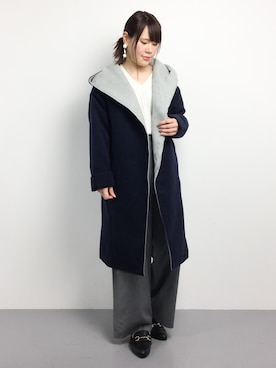 「DURAS（デュラス）のアイテム（その他アウター）」を使った、natsumiさん（レディース・160cm）の冬コーディネート