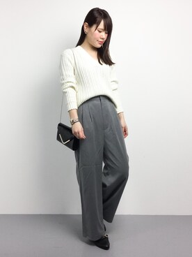「The DUFFER of ST.GEORGE（ザダファーオブセントジョージ）のアイテム」を使った、natsumiさん（レディース・160cm）の冬コーディネート