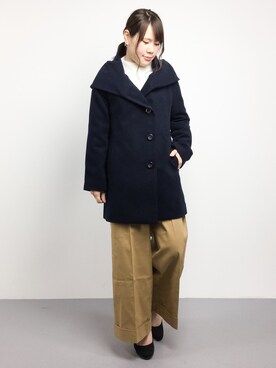 「夢展望（ユメテンボウ）のアイテム（その他アウター）」を使った、natsumiさん（レディース・160cm）の冬コーディネート