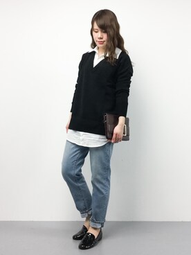 「夢展望（ユメテンボウ）のアイテム（ワンピース/ドレス）」を使った、natsumiさん（レディース・160cm）の冬コーディネート