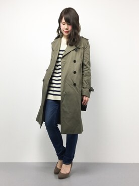 「sankyo shokai（サンキョウショウカイ）のアイテム（ジャケット/アウター）」を使った、natsumiさん（レディース・160cm）の春コーディネート