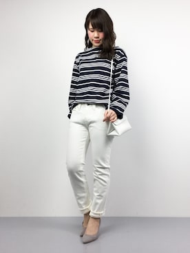 「Luz Llena (NEY)（ラズレナニー）のアイテム（トップス）」を使った、natsumiさん（レディース・160cm）の春コーディネート