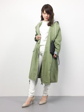 「RED CHOP WORKS（レッドチョップワークス）のアイテム（ジャケット/アウター）」を使った、natsumiさん（レディース・160cm）の春コーディネート