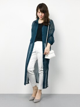 「Ameri（アメリ）のアイテム（トップス）」を使った、natsumiさん（レディース・160cm）の春コーディネート