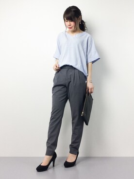 「AZUL ENCANTO（アズールエンカント）のアイテム（シャツ/ブラウス）」を使った、natsumiさん（レディース・160cm）の春コーディネート