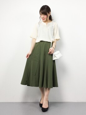 「Te chichi（テチチ）のアイテム」を使った、natsumiさん（レディース・160cm）の春コーディネート