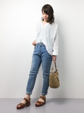 natsumiさん（レディース・160cm）の夏コーディネート