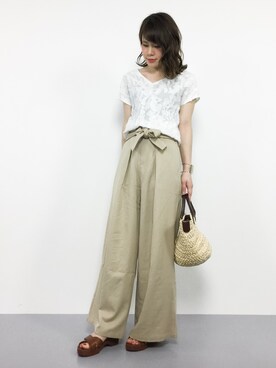 natsumiさん（レディース・160cm）の夏コーディネート