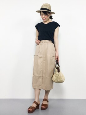 natsumiさん（レディース・160cm）の夏コーディネート