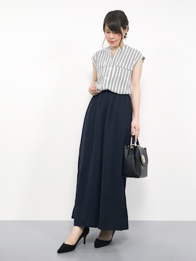 「Te chichi（テチチ）のアイテム」を使った、natsumiさん（レディース・160cm）の夏コーディネート