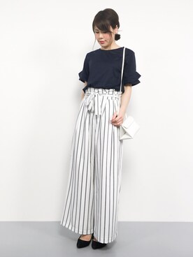 「Te chichi TERRASSE（テチチテラス）のアイテム」を使った、natsumiさん（レディース・160cm）の夏コーディネート