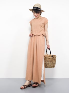 「HusHusH（ハッシュアッシュ）のアイテム」を使った、natsumiさん（レディース・160cm）の夏コーディネート