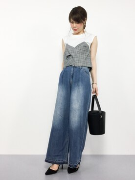 natsumiさん（レディース・160cm）の夏コーディネート