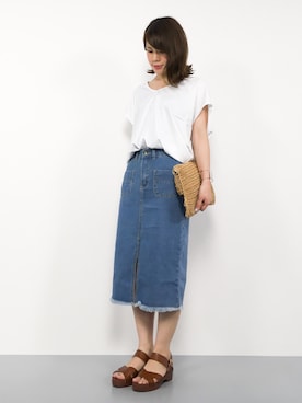 natsumiさん（レディース・160cm）の夏コーディネート