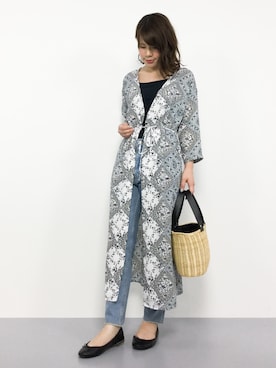 「Another Edition」｜「アイテム（シャツワンピース）」を使った、natsumiさん（レディース・160cm）の夏コーディネート