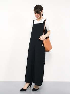 「Another Edition」｜「アイテム（つなぎ/オールインワン）」を使った、natsumiさん（レディース・160cm）の夏コーディネート