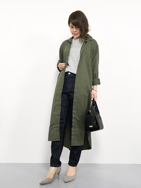 「PLAIN CLOTHING（プレーンクロージング）の【SALE!!】【ZOZOTOWN人気ランキング 1位獲得】シーズンレス2WAYフラップハンドバッグ/ショルダーバッグ（ショルダーバッグ）」を使った、natsumiさん（レディース・160cm）の秋コーディネート