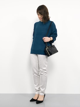 「Ameri（アメリ）のアイテム（トップス）」を使った、natsumiさん（レディース・160cm）の秋コーディネート