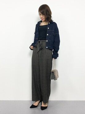 「rps（アールピーエス）のアイテム（デニムジャケット）」を使った、natsumiさん（レディース・160cm）の秋コーディネート