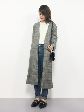 「バブーシュ」｜「アイテム（その他アウター）」を使った、natsumiさん（レディース・160cm）の秋コーディネート