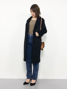 「BED&BREAKFAST（ベットアンドブレックファスト）のアイテム（パンツ）」を使った、natsumiさん（レディース・160cm）の秋コーディネート