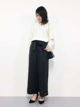 「and R（アンドアール）のアイテム（その他パンツ）」を使った、natsumiさん（レディース・160cm）の秋コーディネート